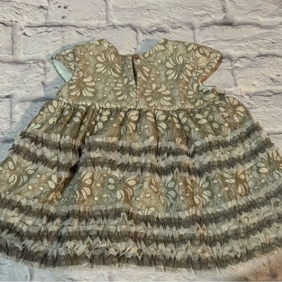 Isobella & Chloe Lace Summer Luxury Dress Girl 18M Wedding Event Cream Beige - Picture 2 of 4
